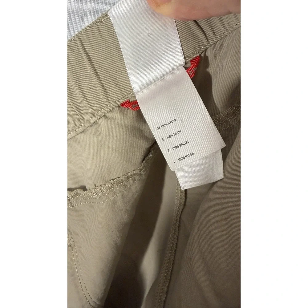 The North Face Convertible Cargo Belted Pants Mens XL Beige Work Hiking Outdoor‎